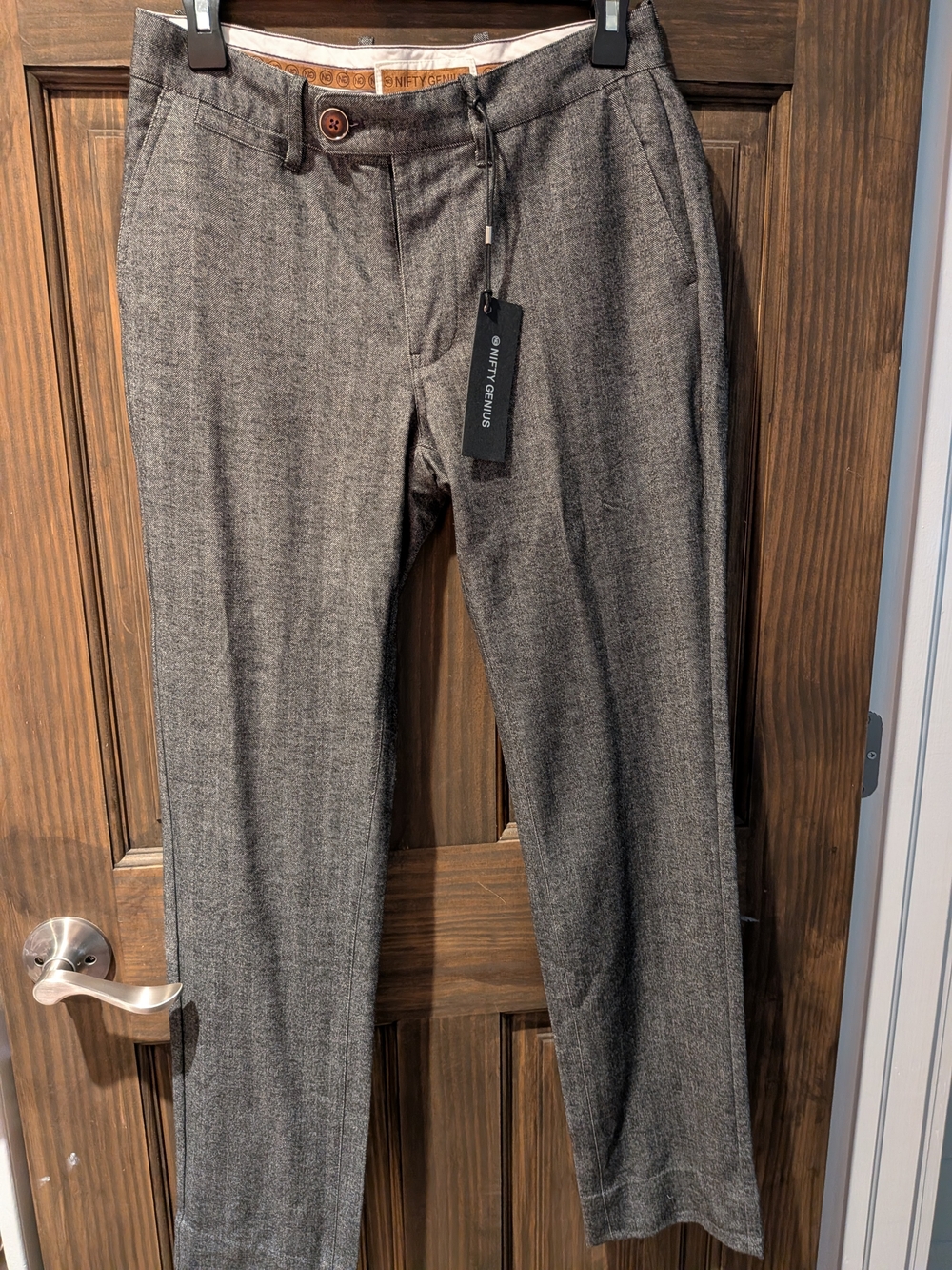 Men's Dress Pants Black/Gray  Tweed